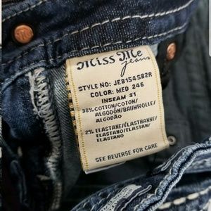 Miss Me Jeans - Womens Miss Me Buckle Thick Stitch Stretch Slim Bo Miss Me Jeans - Womens Miss Me Buckle Thick Stitch Stretch Slim Bo